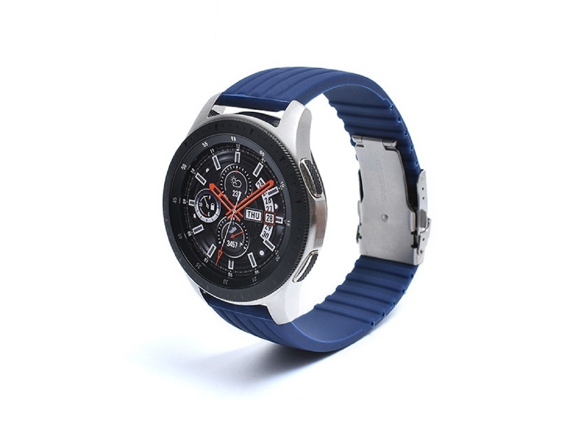 Correa Silicona Líquida para Samsung Galaxy Watch Active 2 Azul Escuro