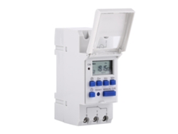 Relé electrónico programable semanal con pantalla LCD, temporizador, 16 encendidos/8 apagados (CA/CC 12 V)