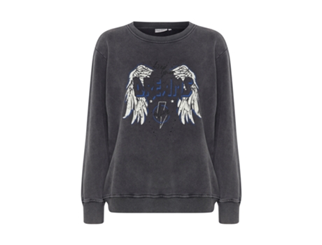 Camiseta de Mujer PULZ JEANS Allie Negro (M)