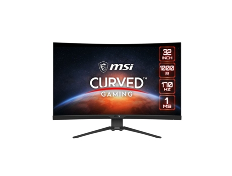 Monitor MSI G322CQP (Negro - 31,5 - HDR - VA - LCD - AMD FreeSync - NVIDIA G-SYNC - Wide Quad HD - 1 ms)