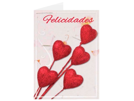 Parabéns Coração Love 9X6 Vermelhoarguval