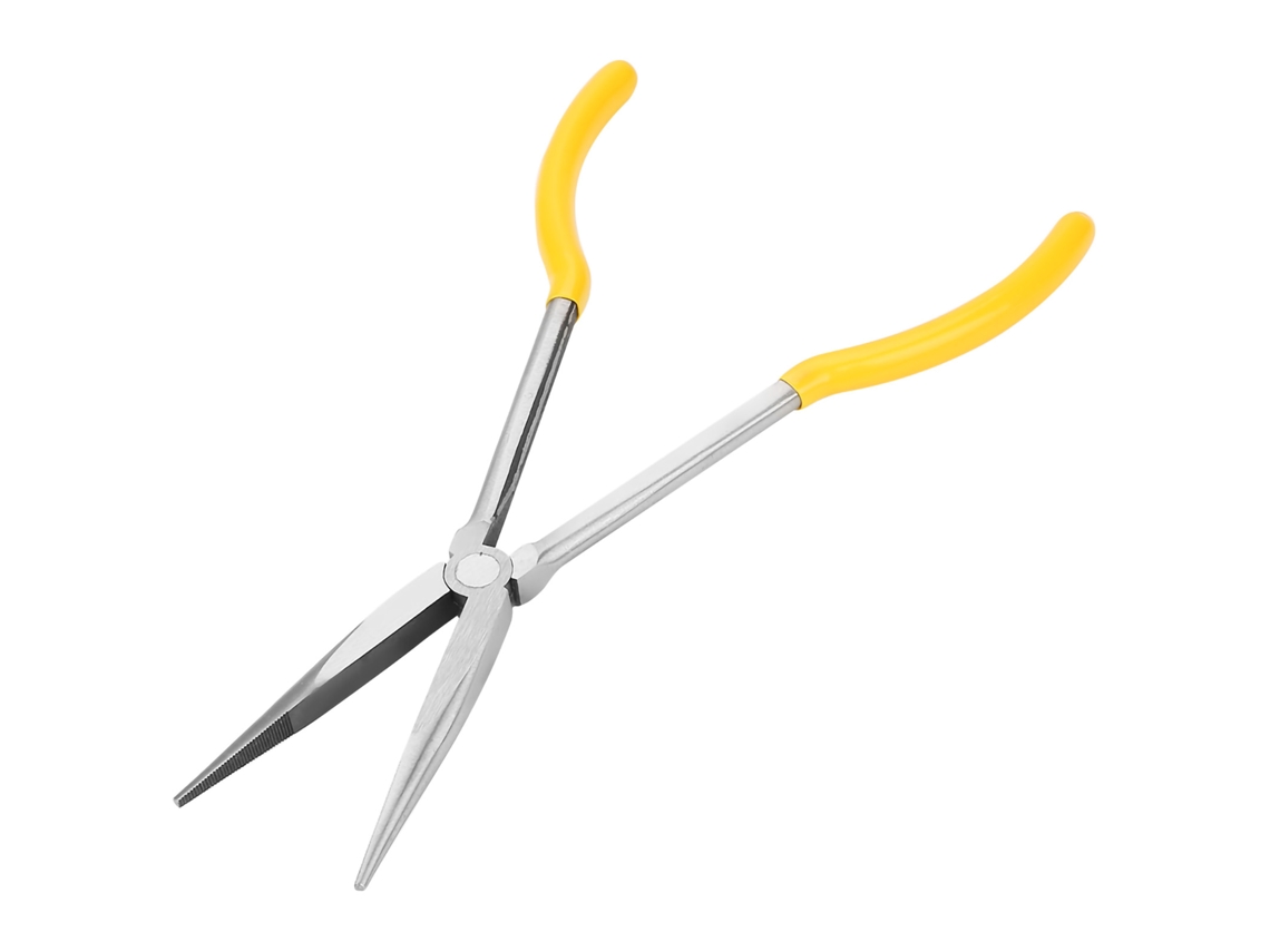 Alicates Rectos Profesionales De Punta Larga De 28 Cm (11") Para Cortar Cables Y Alambres, Acero Al Carbono.