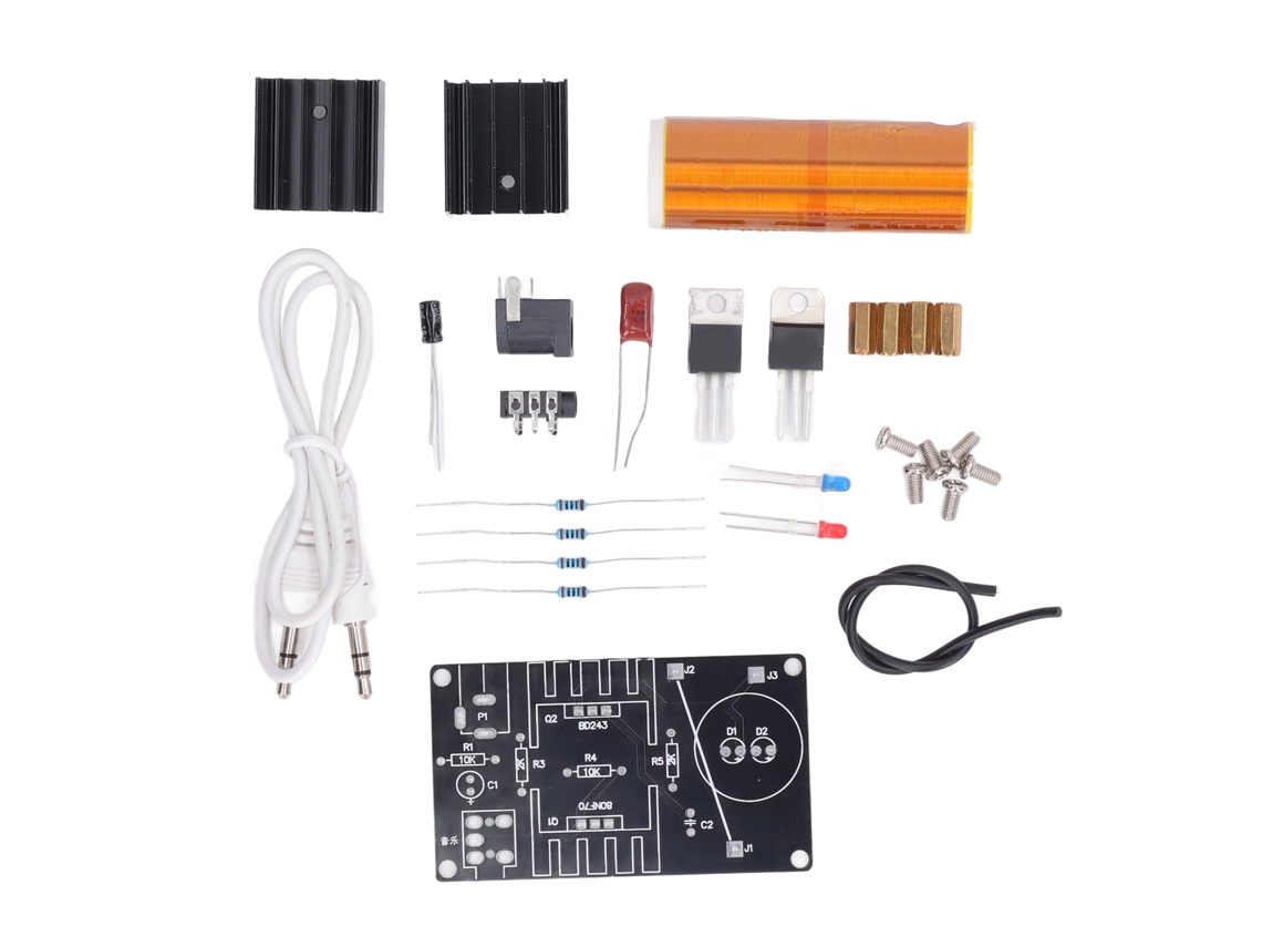 Kit De Mini Bobina De Tesla Musical Para Armar Con Altavoz De Plasma Para Adolescentes Y Adultos - Regalo De Navidad