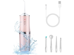 Limpiador De Dientes Inalámbrico Irrigador Bucal Con 3 Modos - Rosa Impermeable Recargable SIURN