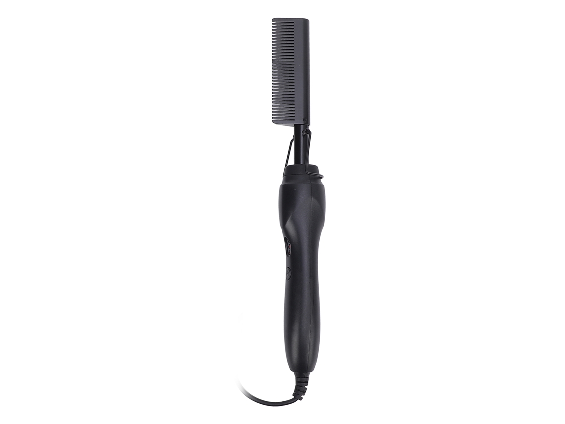 Peine Eléctrico Térmico Para Alisar Y Rizar Cabello Húmedo Y Seco Con Control De Temperatura, Enchufe Gb 100-240v