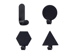Gancho De Pared De Acero Inoxidable Mate 4 Piezas, Ideal Para Colgar Ropa Y Accesorios