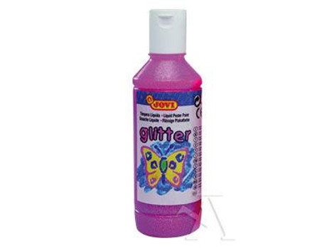 Bote Tempera Liquida Glitter Jovi 250Ml Rosa