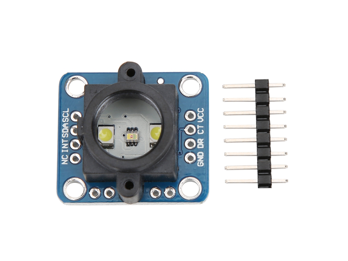 Módulo de circuito sensor de reconocimiento de núcleo TCS34725 con brillo LED ajustable - Accesorio eléctrico