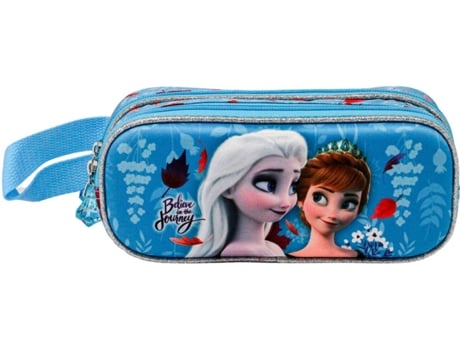 Estuche Doble FROZEN 2 Look 3D (Azul - 10x22.5x7cm)