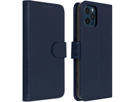 Funda iPhone 12 Pro Max AVIZAR Libro Billetera Azul