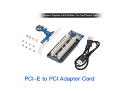 Tarjeta De Adaptador De Expansión De Ranura Pci Dual A Pci-e Para Tarjeta De Captura/tarjeta De Sonido