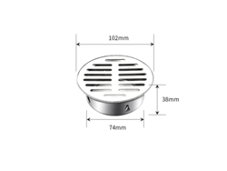 Tubo De Escoamento Do Telhado De Aço Inoxidável 304 – Embutido Reforçado, Design Anti-obstrução