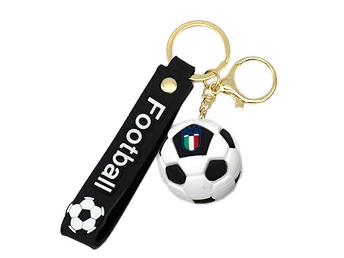 Llavero con forma de balón de fútbol, Italia Mundial 2026, coleccionable, selección nacional italiana, colgante de silicona, STELASPLEN