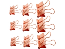Juego De 112 Clips Metálicos Para Papel, Clips De Encuadernación Reutilizables Para Oficina Y Escuela.
