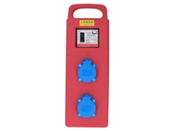 Distribuidor de energía para construcción, 2 tomas, resistente al agua, compacto, portátil, 200-250 V