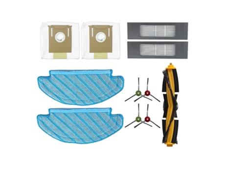 Sacos de poeira com escova de rolo filtros para ecovacs deebot ozmo t8 t8 aivi