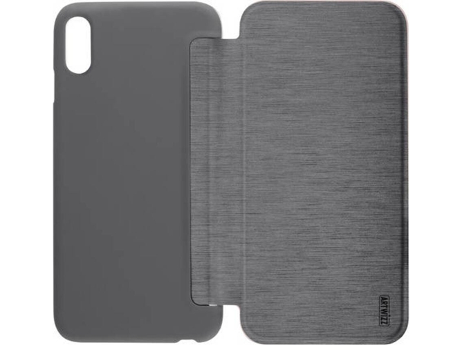 Funda iPhone X, XS ARTWIZZ Smartjacket Titan Gris