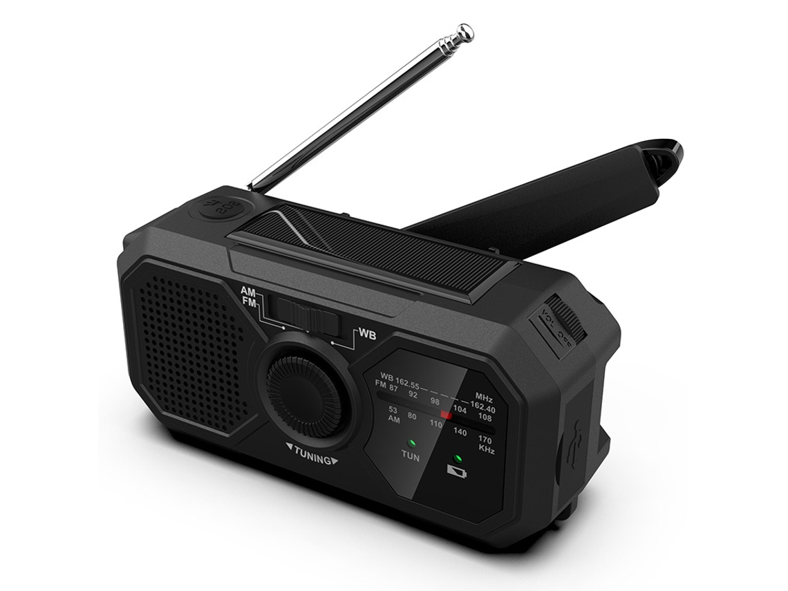 Radio De Emergencia Para Exteriores Con Manivela, Radio Portátil Con Batería Externa, Tommy01