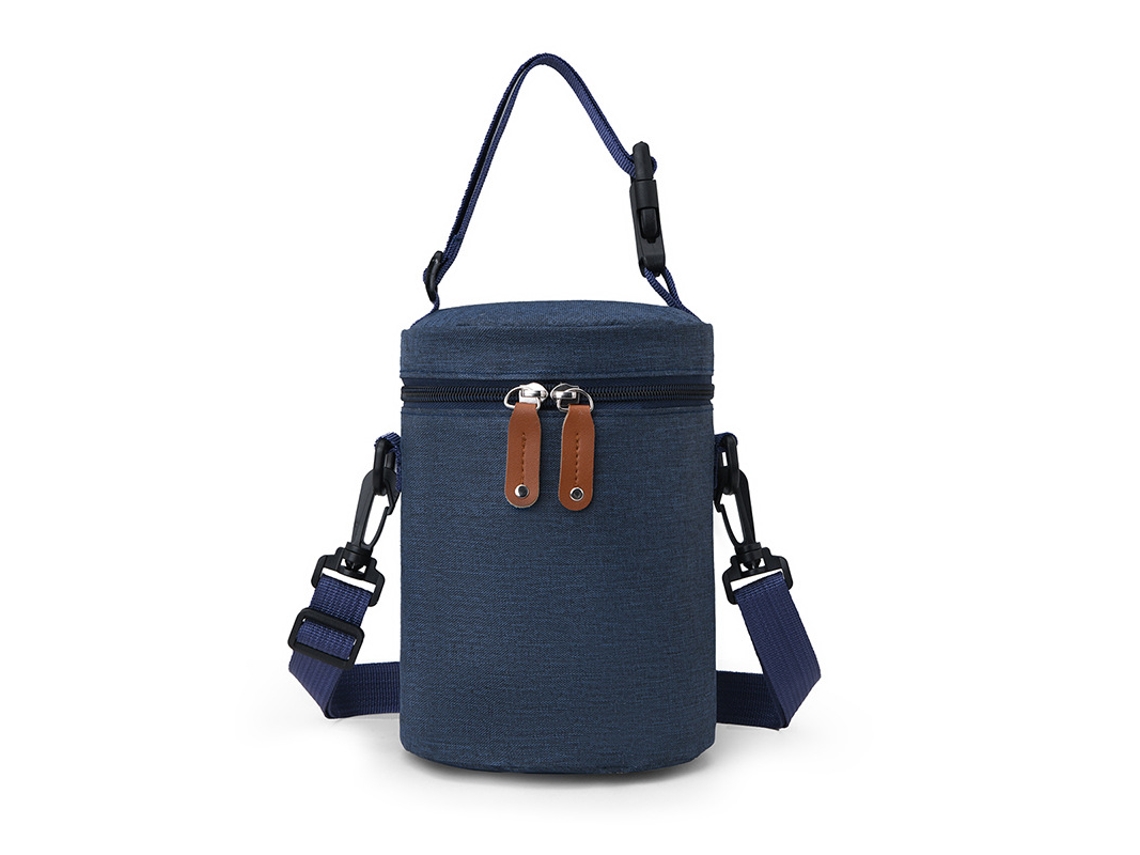 Bolsa térmica portátil para biberones, bolsa de transporte térmica, bolsa para refrigerador azul Hexinyigjly