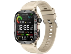 Reloj inteligente militar de 1,96 pulgadas para hombre, reloj de fitness, llamadas, monitor de ritmo cardíaco y sueño. Bestvite