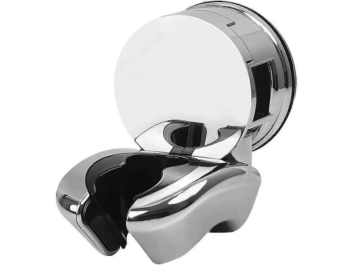 Soporte De Ducha Plata, Soporte De Ducha Con Ventosa, Dos Ranuras, Compatible Con La Mayoría De Duchas