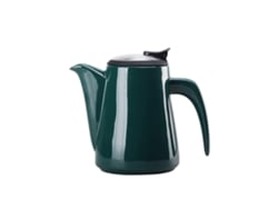 Jarrón de cerámica gris de gran capacidad, resistente a la temperatura, con diseño floral, ideal para té helado.