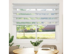 Maison Exclusive - Estor Cebra Blanco 165x150 Cm Tejido Ancho 160,9 Cm Poliéster