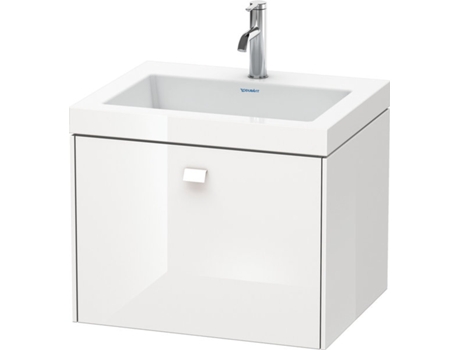Lavamanos DURAVIT Brioso de 60,0x48,0 cm 1 cajón sin rebosadero con banco para grifos 1 agujero para grifos