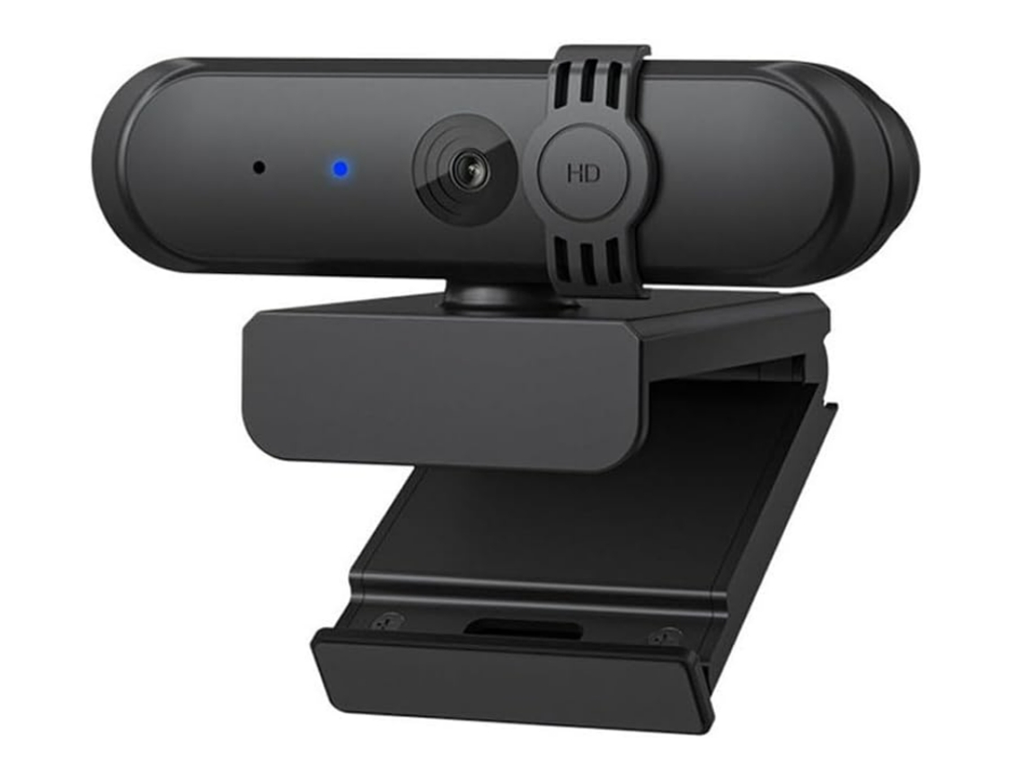 BISBISOUS H806 1080P Webcam con micrófono USB Webcam para PC sin distorsión Negro