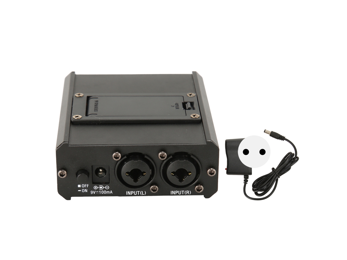 Amplificador Compacto De Auriculares Y Monitor De 2 Canales Para Estudio Y Escenario, 100-240 V, Enchufe Europeo.