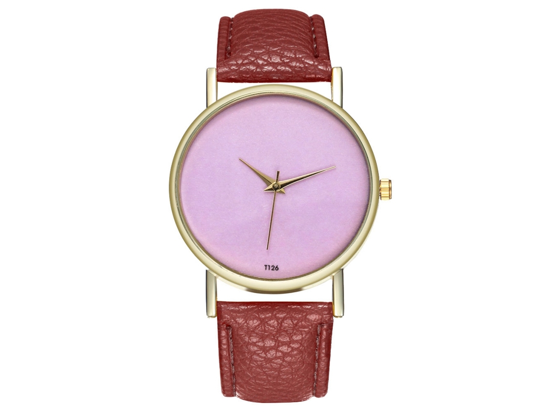 Reloj De Pulsera De Cuarzo Para Mujer Zhoulianfa, Estilo Moderno, Para Estudiantes, Color Marrón T126-a