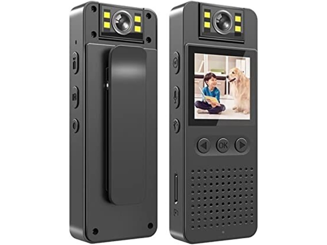 Cámara De Acción Hd 1080p Con Estabilización De Imagen, Mini Videocámara Con Pantalla Led Y