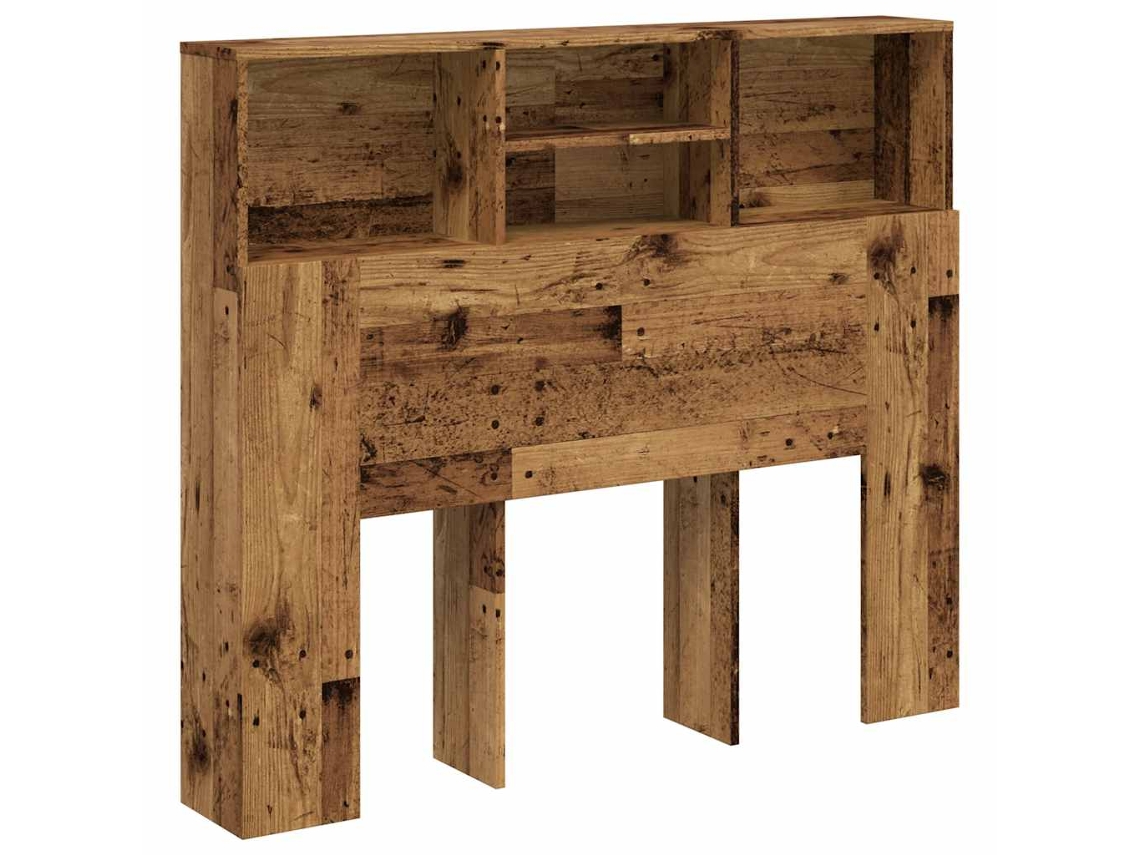 MAISON EXCLUSIVE Mesilla de noche de madera vieja 120x19x103,5 cm