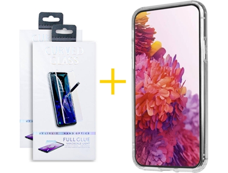 Carcasa + 2 Protectores de Pantalla para Samsung Galaxy S22 Plus 5G SKYHE Transparente Claro