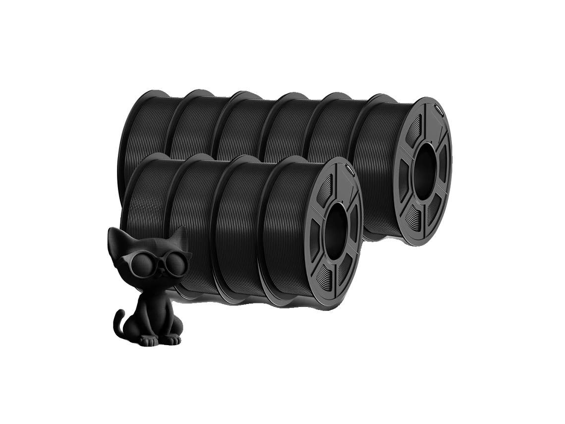 Filamento para impresora 3D, alta velocidad, sin burbujas, Plaplus 10 negro OEM