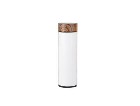 Nueva tapa de grano de madera de acero inoxidable de color sólido taza térmica conjunto portátil al aire libre