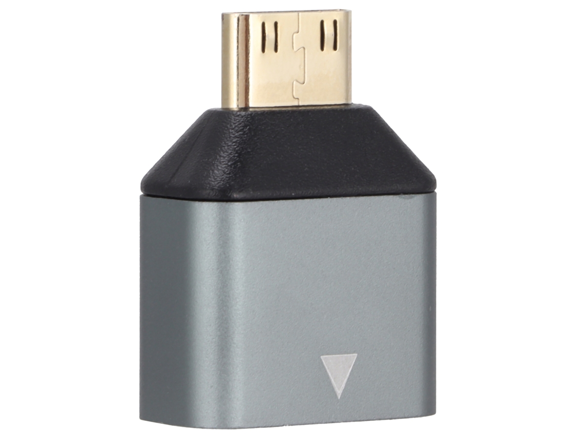 Adaptador Mini Hd Multimedia Interface Macho A Hembra, Aleación De Aluminio, 4k Hd