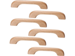 96 6, Tiradores De Madera Para Muebles (mm), Juego Con Acabado Barnizado, Tiradores Para Cajones