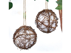 Nido De Colibrí De Mimbre Hecho A Mano, Redondo, Ideal Para Aves Silvestres Y Decoración De Jardín.