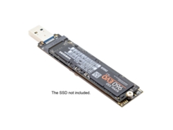 Adaptador portátil de SSD M.2 NVME a USB 3.1 tipo A: sin controladores, plug and play