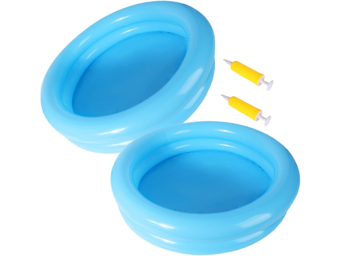 Galpada 2juegos Piscina Inflable Pequeña Redonda Gruesa Para Bebés Agua Interiores Nadar