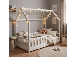Set De Cama Infantil Cabaña Bosco 90x190cm Con Colchón Serenia 90x190cm (altura 17cm)