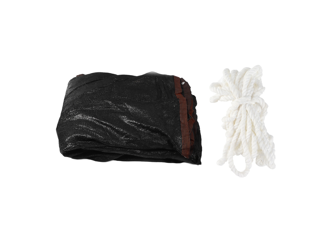 Red de sombra negra con protección UV, transpirable, versátil, para jardín, invernadero, balcón y patio.
