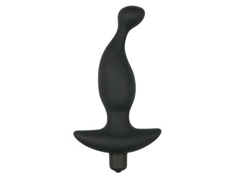 Vibrador negro de silicona para próstata EASYTOYS ANAL COLLECTION