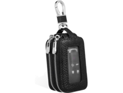 Estuche Para Llaves De Coche Con Doble Compartimento Y Cremallera Transparente