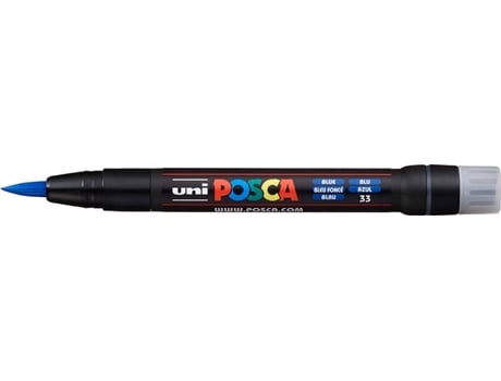 Marcador POSCA PCF-350 Punta Pincel Azul (Punta de 1 a 10 mm)