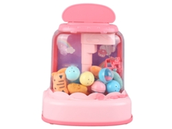 2026-máquina De Agarrar Muñecas Miniatura 6 Muñecas 10 Pelotas Mejora Coordinación Juguete Eléctrico Para Niños Rosa