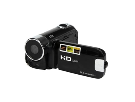 Cámara de Video SLOWMOOSE Digital Profesional 16Mp Abs FHD Dv de Alta Definición (Negro)