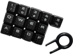 Juego De 13 Teclas Texturizadas Antideslizantes Para Teclados Mecánicos.