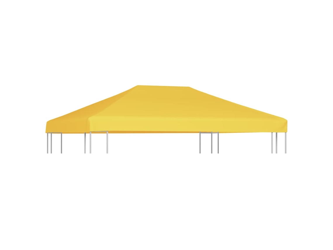 Cubierta para cenador 270 g/m² 4x3 m Amarillo Wsd667604 Lovely Home